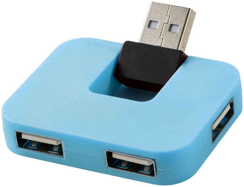 image Gaia USB Hub mit 4 Anschlüssen, blau