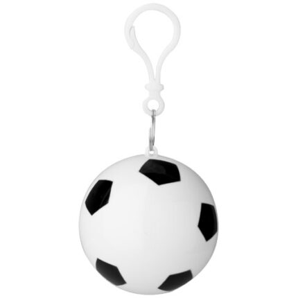 Xina Regenponcho in Fussball-Hülle mit Schlüsselanhänger