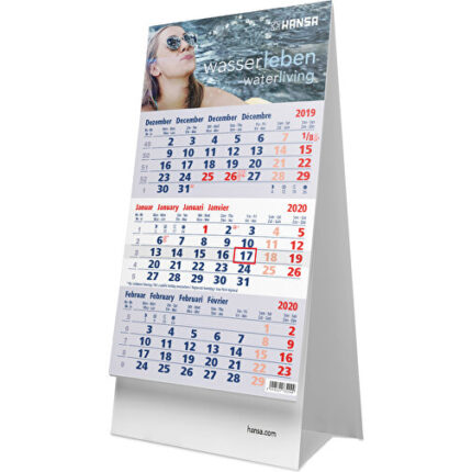 3-Monatsbürokalender 4-sprachig